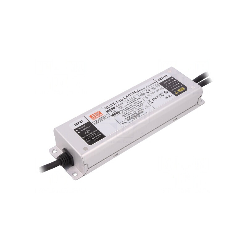 Alimentator LED DALI 150W 1050mA | Electronic-mag.ro | Componente Electronice
