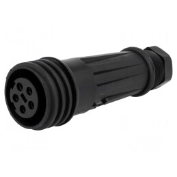 Mufă Circulară Mamă 5 Pin Filet Exterior PX0921/05/S | Electronic-mag.ro | Componente Electronice