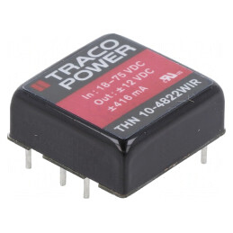 Convertor DC/DC 10W 18-75V la 12V/-12V | Electronic-mag.ro | Componente Electronice