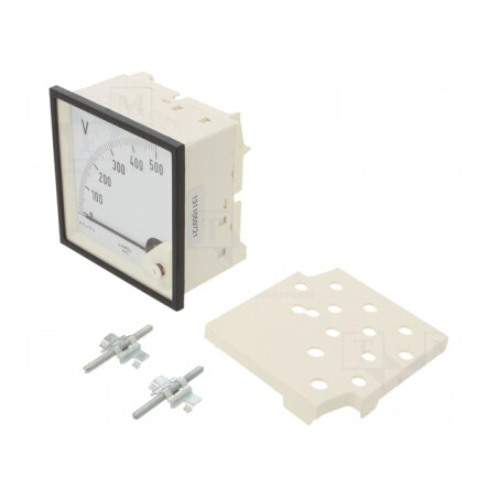 Voltmetru panou VDC 0-500V 96x96mm | Electronic-mag.ro | Componente Electronice