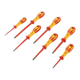 Kit Șurubelnițe Izolate 1kVAC 7 Buc. | Electronic-mag.ro | Componente Electronice