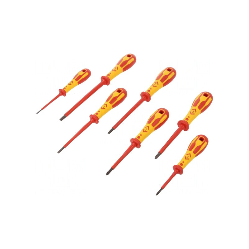 Kit Șurubelnițe Izolate 1kVAC 7 Buc. | Electronic-mag.ro | Componente Electronice