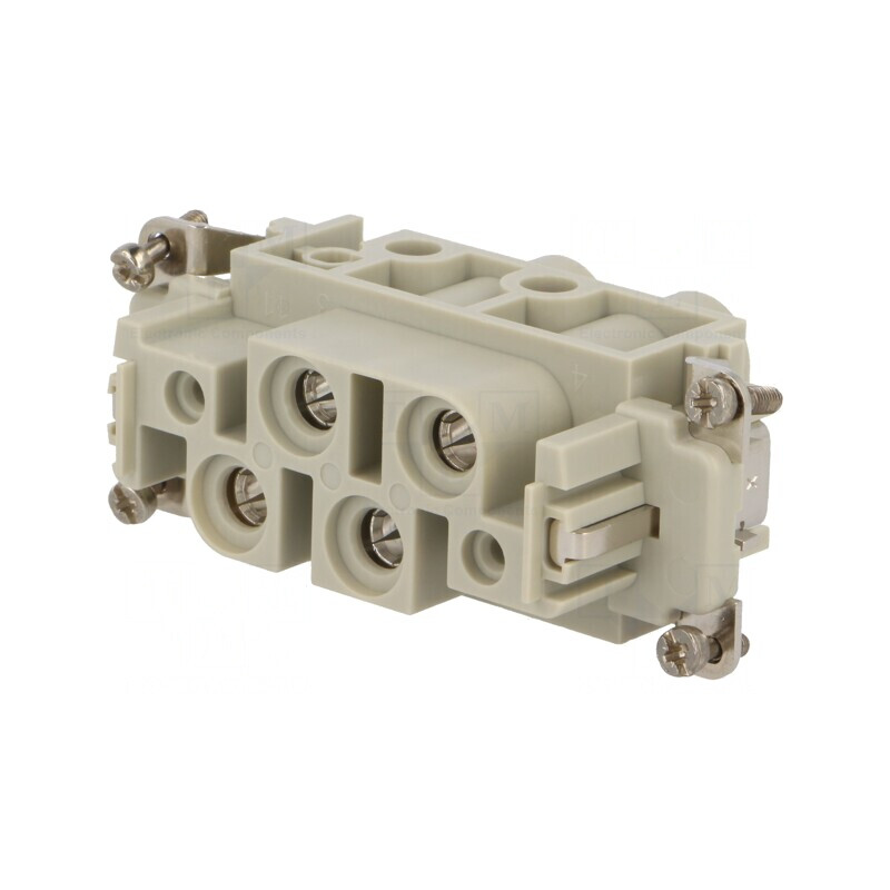 Conector HDC cu inserturi de contact mamă EPIC POWER K 4 2 PE | Electronic-mag.ro | Componente Electronice
