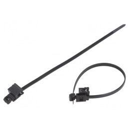 Colier de strângere cu fixare pentru margini 200mm x 4,8mm | Electronic-mag.ro | Componente Electronice