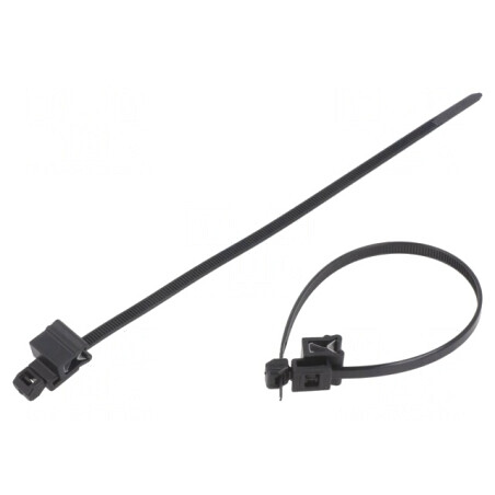 Colier de strângere cu fixare pentru margini 200mm x 4,8mm | Electronic-mag.ro | Componente Electronice
