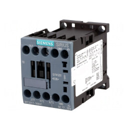 Contactor 3-polar NO 24VDC 12A 690V cu 3 contacte auxiliare | Electronic-mag.ro | Componente Electronice
