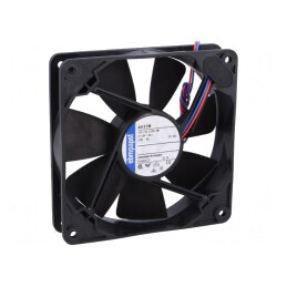 Ventilator axial 12VDC 119x119x25mm 140m3/h 38dBA cu bilă | Electronic-mag.ro | Componente Electronice