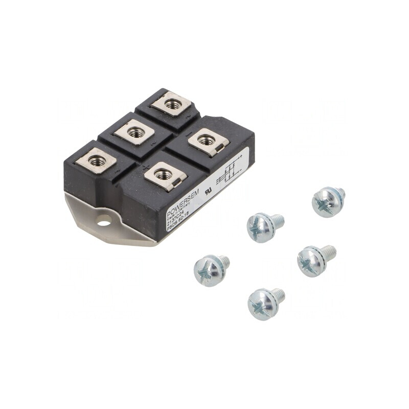 Punte Redresoare Trifazată 1.8kV 63A 500A PSDS 62/18 | Electronic-mag.ro | Componente Electronice Punte Redresoare Trifazată 1.8kV 63A 500A PSDS 62/18 | Electronic-mag.ro | Componente Electronice