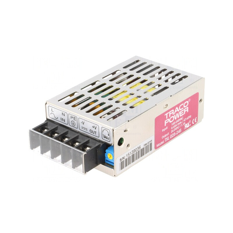 Alimentator Pulsatoriu Modular 25W 24VDC 1.1A | Electronic-mag.ro | Componente Electronice