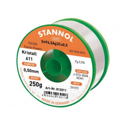 Sârmă de lipit fără plumb 0,5mm 250g | Electronic-mag.ro | Componente Electronice