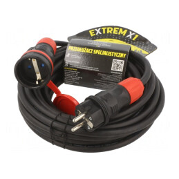 Prelungitor Alimentare 10m Negru 16A | Electronic-mag.ro | Componente Electronice