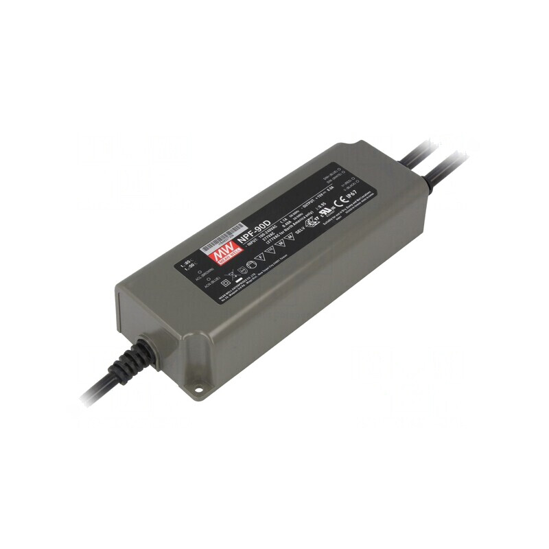 Alimentator LED 90W 7,2-12V 7,5A IP67 | Electronic-mag.ro | Componente Electronice