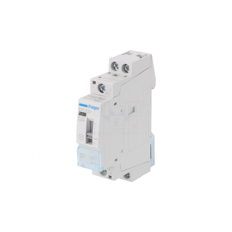 Contactor 2P 25A 230VAC NO 10-50°C | Electronic-mag.ro | Componente Electronice