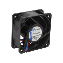 Ventilator axial 12V 60x60x25mm 46m3/h 39dBA cu bilă | Electronic-mag.ro | Componente Electronice