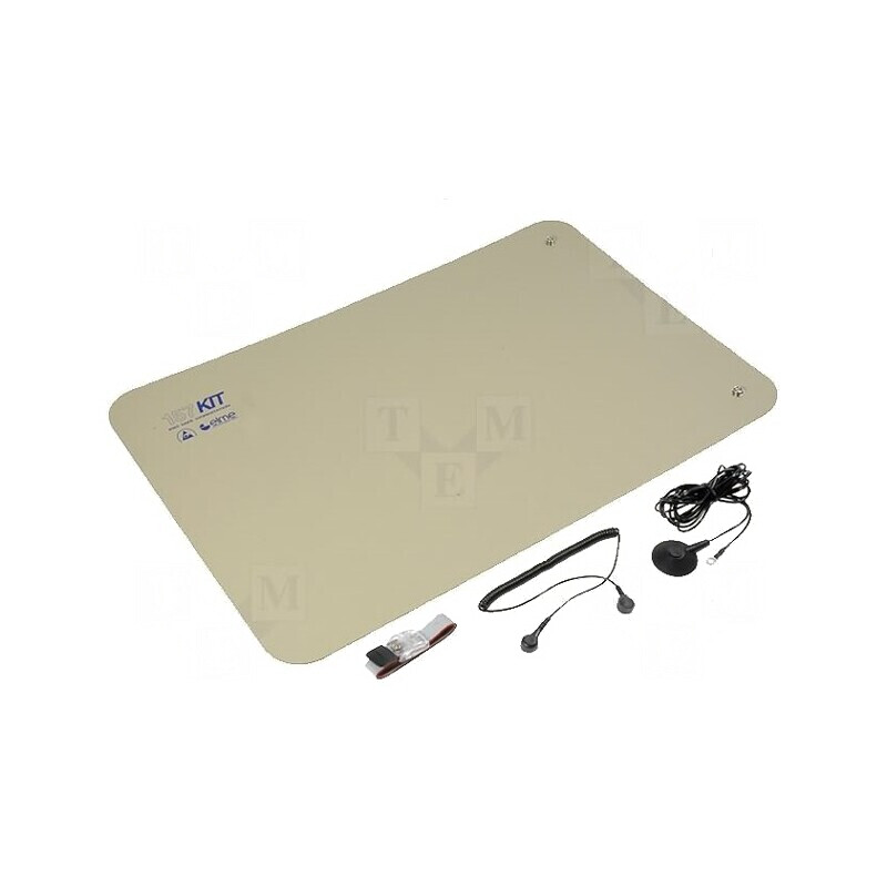 Kit Protecție Antistatică pentru Masă ESD Bej 0,6m x 0,4m | Electronic-mag.ro | Componente Electronice