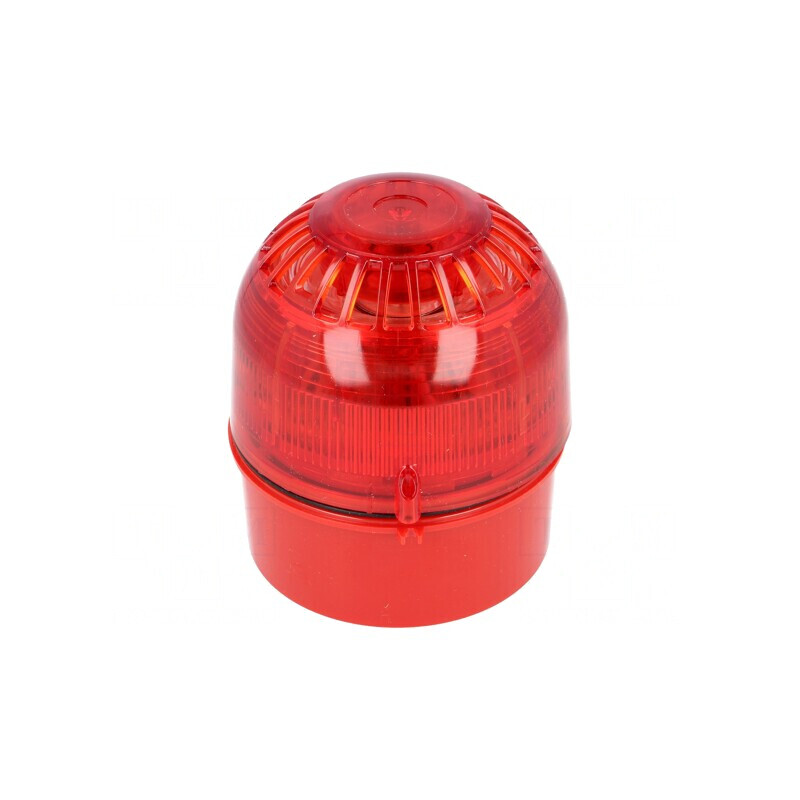 Semnalizator Luminos și Acustic LED Roșu IP65 17-60VDC | Electronic-mag.ro | Componente Electronice