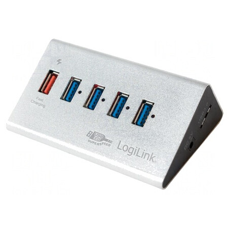 Hub USB 3.0 cu 5 Porturi și Încărcare Rapidă | Electronic-mag.ro | Componente Electronice