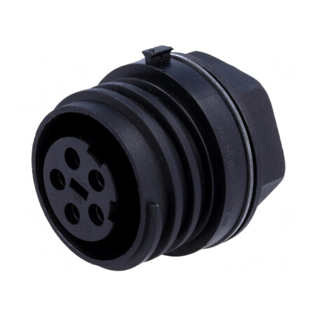 Conector Circular Soclu Mamă 5 PIN Nichelat Buccaneer 900 PX0931/05/S | Electronic-mag.ro | Componente Electronice