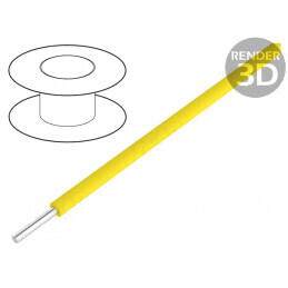 Cablu Kynar OFC 28AWG Galben 100m | Electronic-mag.ro | Componente Electronice