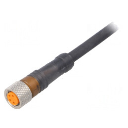 Conector M8 Mamă 4 PIN cu Cablu 25m Drept | Electronic-mag.ro | Componente Electronice