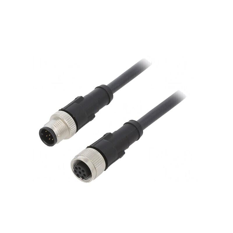 Cablu de Conectare M12 8 PIN 2m 30VAC 4A PUR | Electronic-mag.ro | Componente Electronice