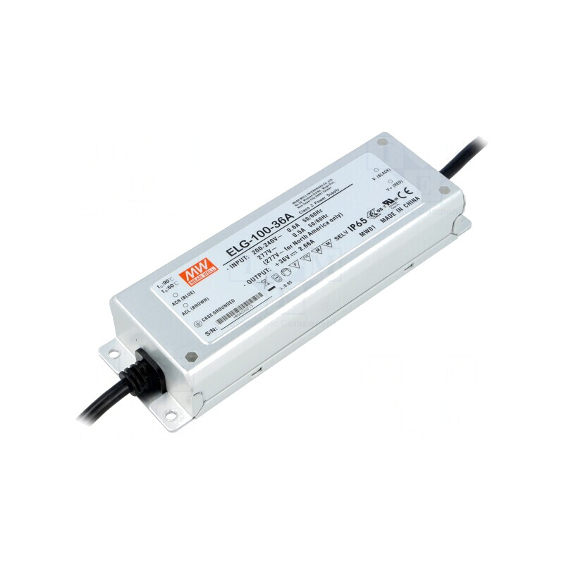 Alimentator LED 96W 36V 2.66A ELG-100-36A | Electronic-mag.ro | Componente Electronice