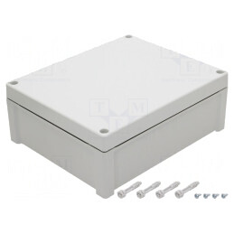 Carcasă Universală Gri IP65 239x289x107mm | Electronic-mag.ro | Componente Electronice
