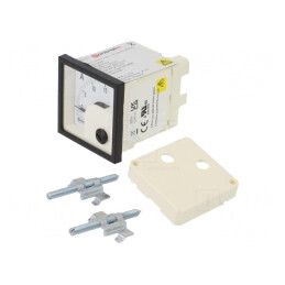 Ampermetru pe panou DC 0-15A Clasa 1.5 48x48mm | Electronic-mag.ro | Componente Electronice