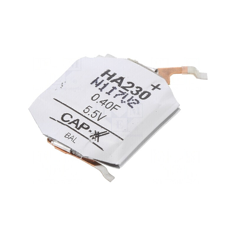 Supercondensator SMD 0.4F 5.5V 20x18x3.8mm | Electronic-mag.ro | Componente Electronice