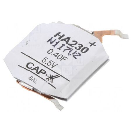 Supercondensator SMD 0.4F 5.5V 20x18x3.8mm | Electronic-mag.ro | Componente Electronice