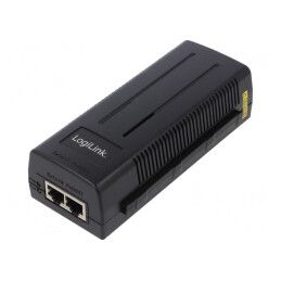 Alimentator PoE Gigabit 30W Negru | Electronic-mag.ro | Componente Electronice