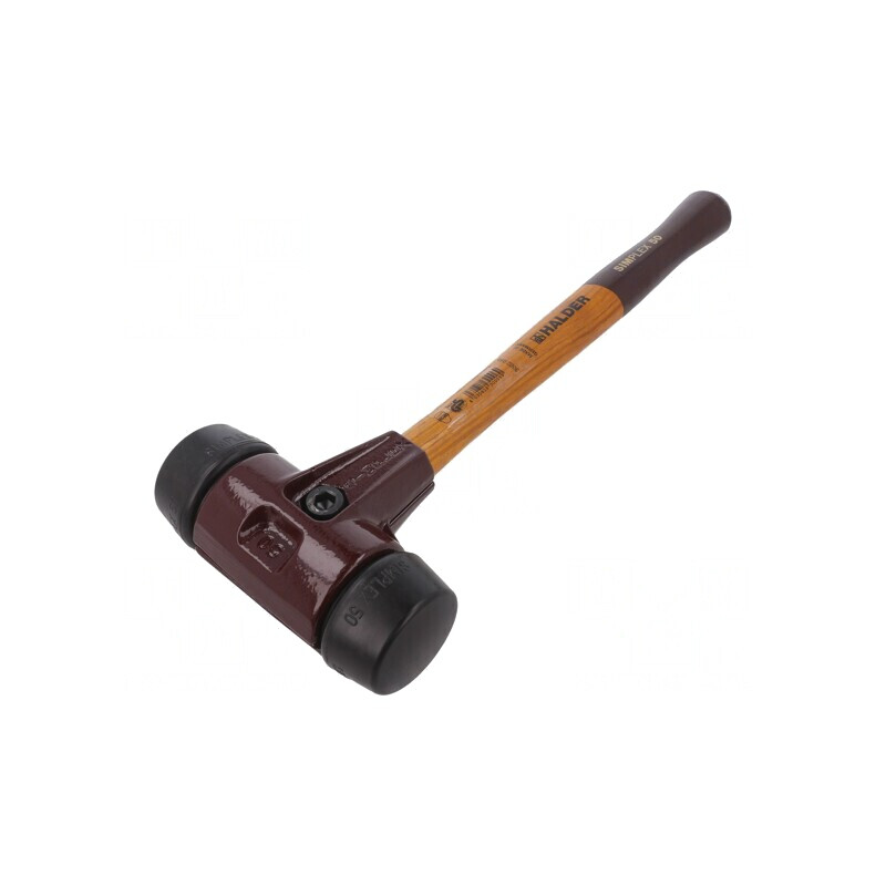 Ciocan SIMPLEX 370mm cu Mâner de Lemn și Cap de Gumă Rotundă 50mm, 1,15kg | Electronic-mag.ro | Componente Electronice
