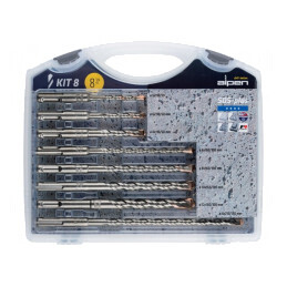 Set burghie beton și oțel cu cutie plastic F4 FORTE | Electronic-mag.ro | Componente Electronice