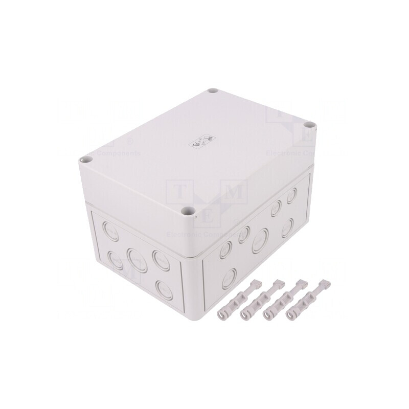 Carcasă Universală Gri IP66 130x180x111mm | Electronic-mag.ro | Componente Electronice