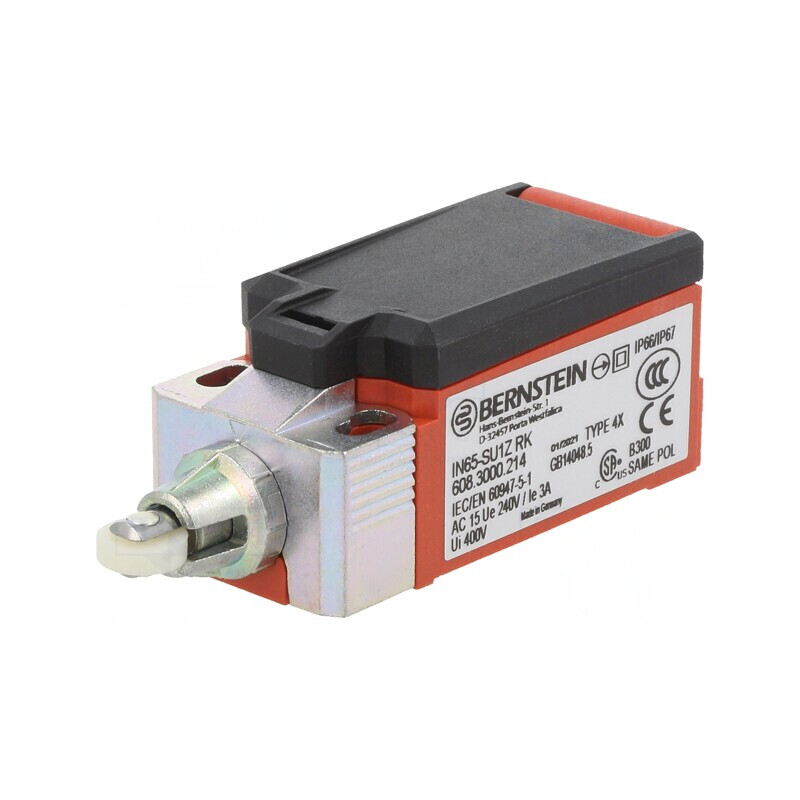 Limitator cursă NO + NC 5A max.240VAC max.24VDC M20 IP66, IN65-SU1Z RK | Electronic-mag.ro | Componente Electronice