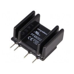 Releu semiconductor 4-15VDC 25A 48-660VAC THT SIP PF480D25 | Electronic-mag.ro | Componente Electronice