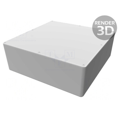 Carcasă Universală Aluminiu IP54 188x188x67mm 1590FBK | Electronic-mag.ro | Componente Electronice