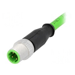 Mufă M12 4-PIN Ethernet 1.5m PVC Drept | Electronic-mag.ro | Componente Electronice