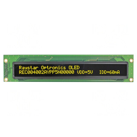 Afișaj OLED Alfanumeric 40x2 Galben | Electronic-mag.ro | Componente Electronice