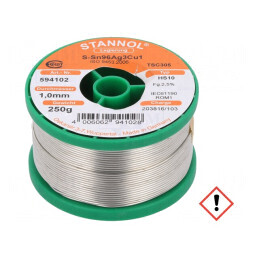 Sârmă de lipit fără plumb 1mm 0,25kg | Electronic-mag.ro | Componente Electronice