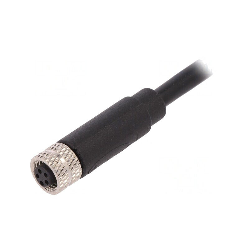 Conector M8 Mamă 5 Pin cu Cablu 1.5A | Electronic-mag.ro | Componente Electronice