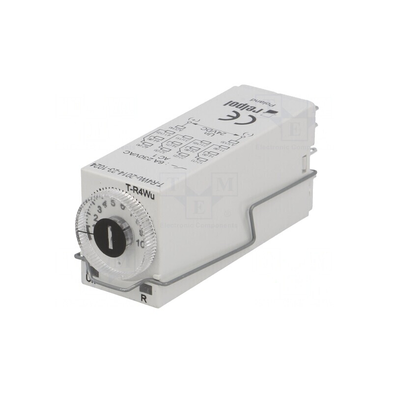 Timer 0.1s-100h 4PDT 250VAC 6A 24VDC IP40 | Electronic-mag.ro | Componente Electronice