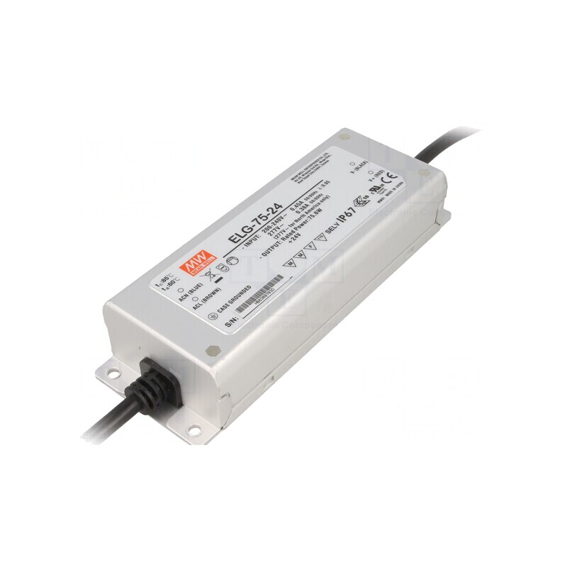 Alimentator LED 75.6W 24VDC 3.15A IP67 | Electronic-mag.ro | Componente Electronice