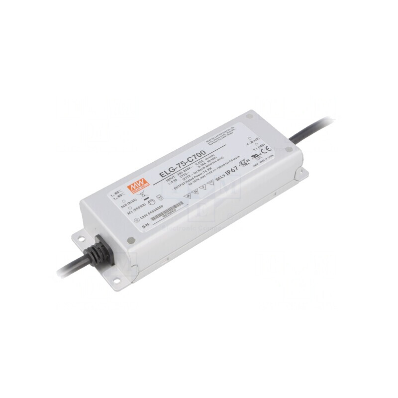 Alimentator LED 74.9W 700mA 53-107V 180-295VAC | Electronic-mag.ro | Componente Electronice Alimentator LED 74.9W 700mA 53-107V 180-295VAC | Electronic-mag.ro | Componente Electronice