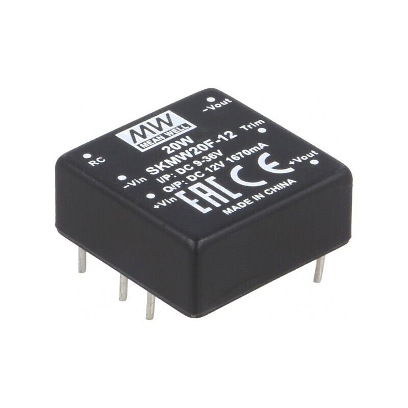 Convertor DC/DC 20W 9-36V la 12V 1670mA | Electronic-mag.ro | Componente Electronice