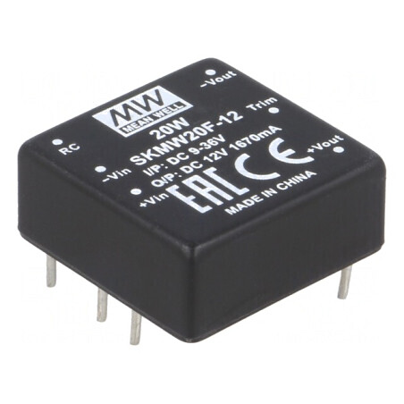 Convertor DC/DC 20W 9-36V la 12V 1670mA | Electronic-mag.ro | Componente Electronice