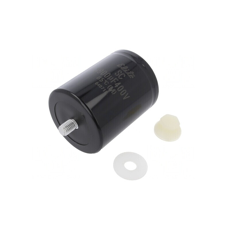 Condensator: electrolitic 3900uF 400VDC ±20% M5 2000h 76x96mm, SC2G392MLS7696H2N | Electronic-mag.ro | Componente Electronice