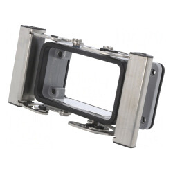 Carcasă pentru conectori rectangulari 4 drept HDC10BABU | Electronic-mag.ro | Componente Electronice