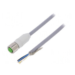 Cablu de Conectare M12 5PIN Drept 3m 60VAC | Electronic-mag.ro | Componente Electronice