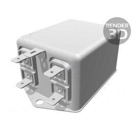 Filtru Anti-Interferențe Trifazic 440VAC 10A 100nF 60Hz | Electronic-mag.ro | Componente Electronice